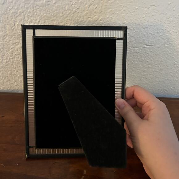 Fluted Glass Craftsman Style Stained Glass 5 x 7 Tabletop Frame Clear Textured - Picture 6 of 6